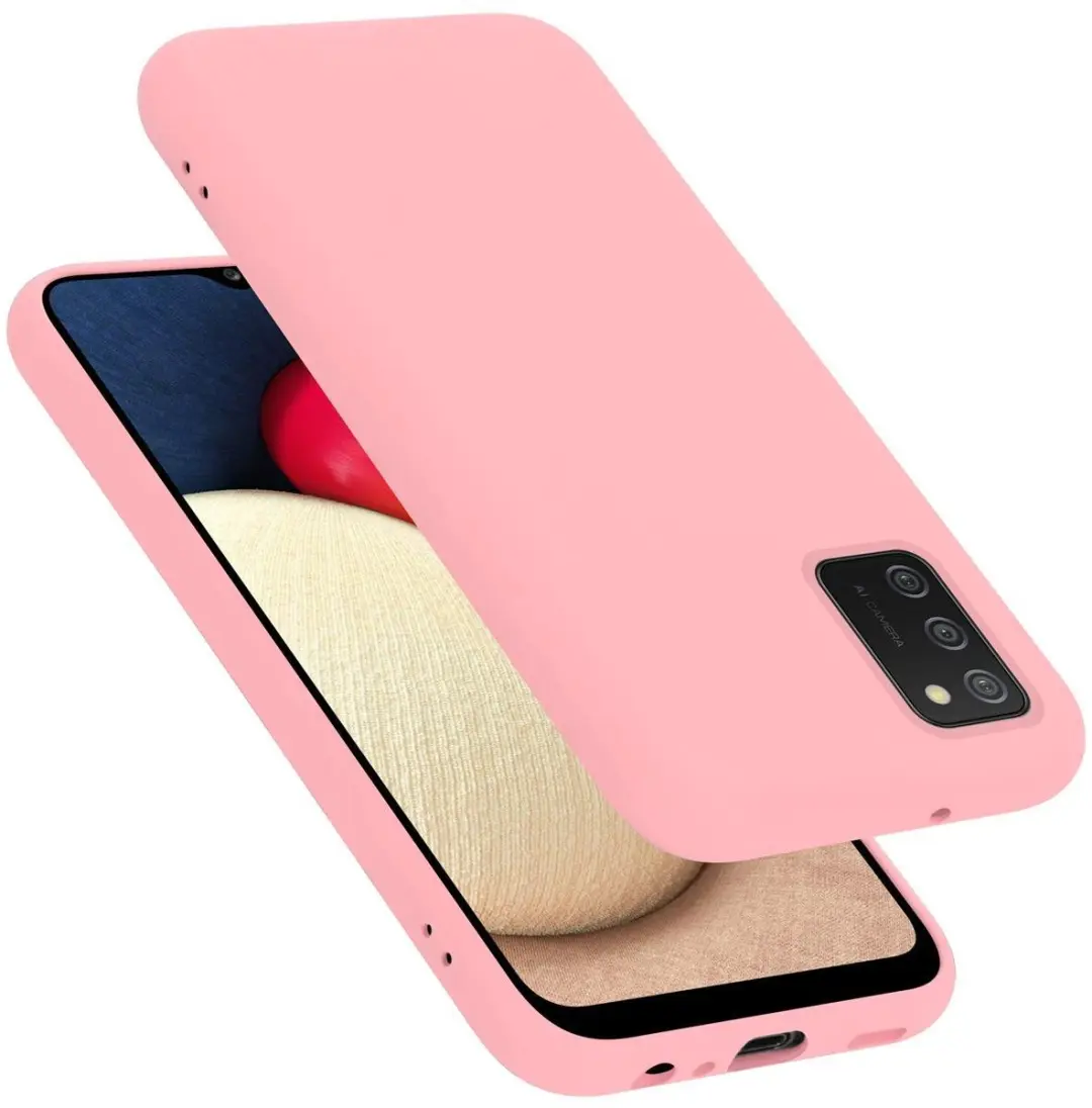 Cadorabo Hoesje geschikt voor Samsung Galaxy A02s in LIQUID ROZE