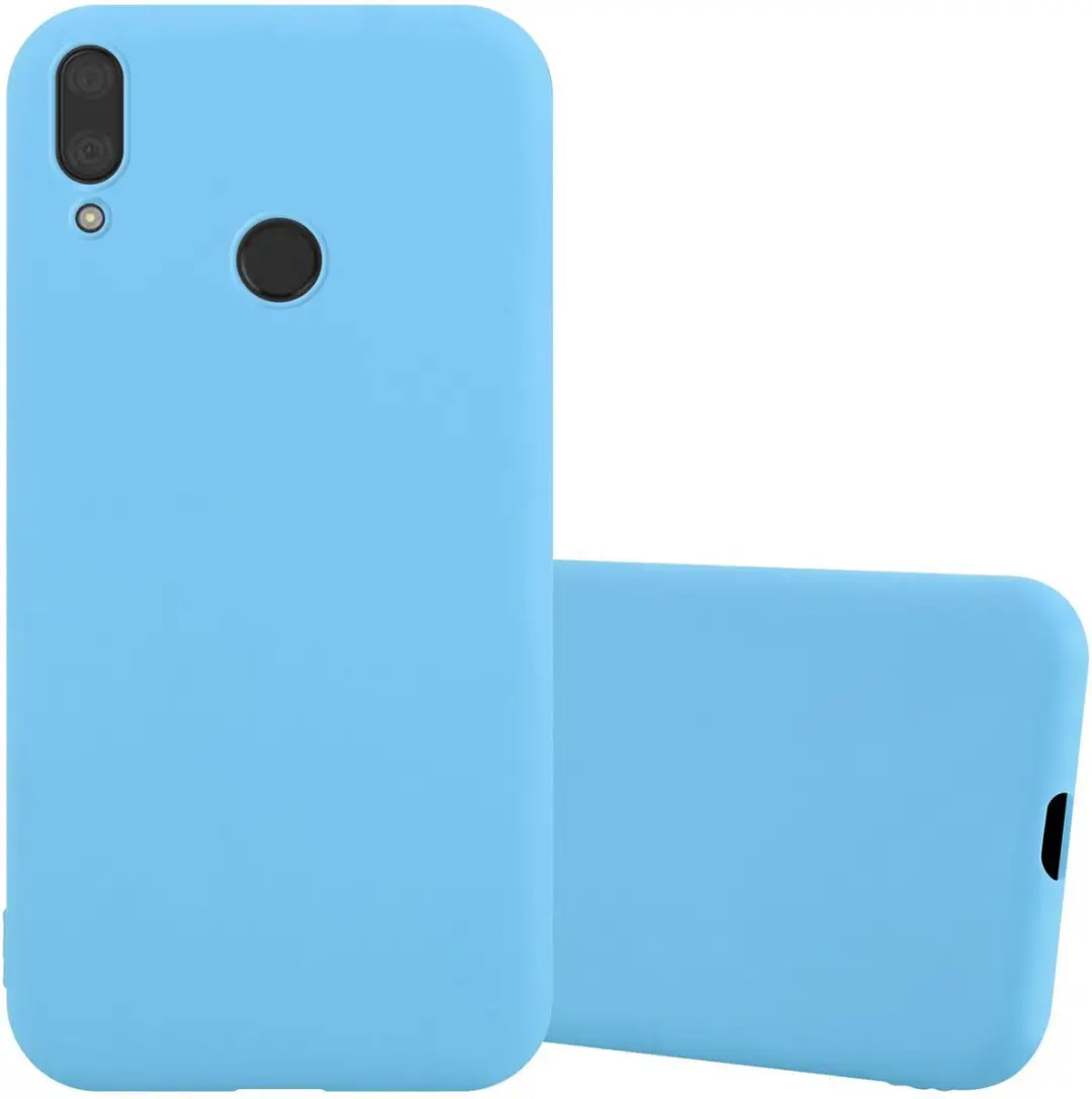 Cadorabo Hoesje geschikt voor Huawei Y7 2019 / Y7 PRIME 2019 in CANDY BLAUW