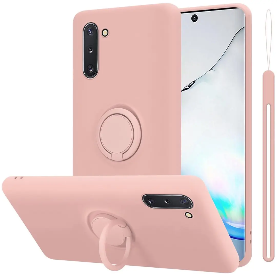 Cadorabo Hoesje geschikt voor Samsung Galaxy NOTE 10 in LIQUID ROZE