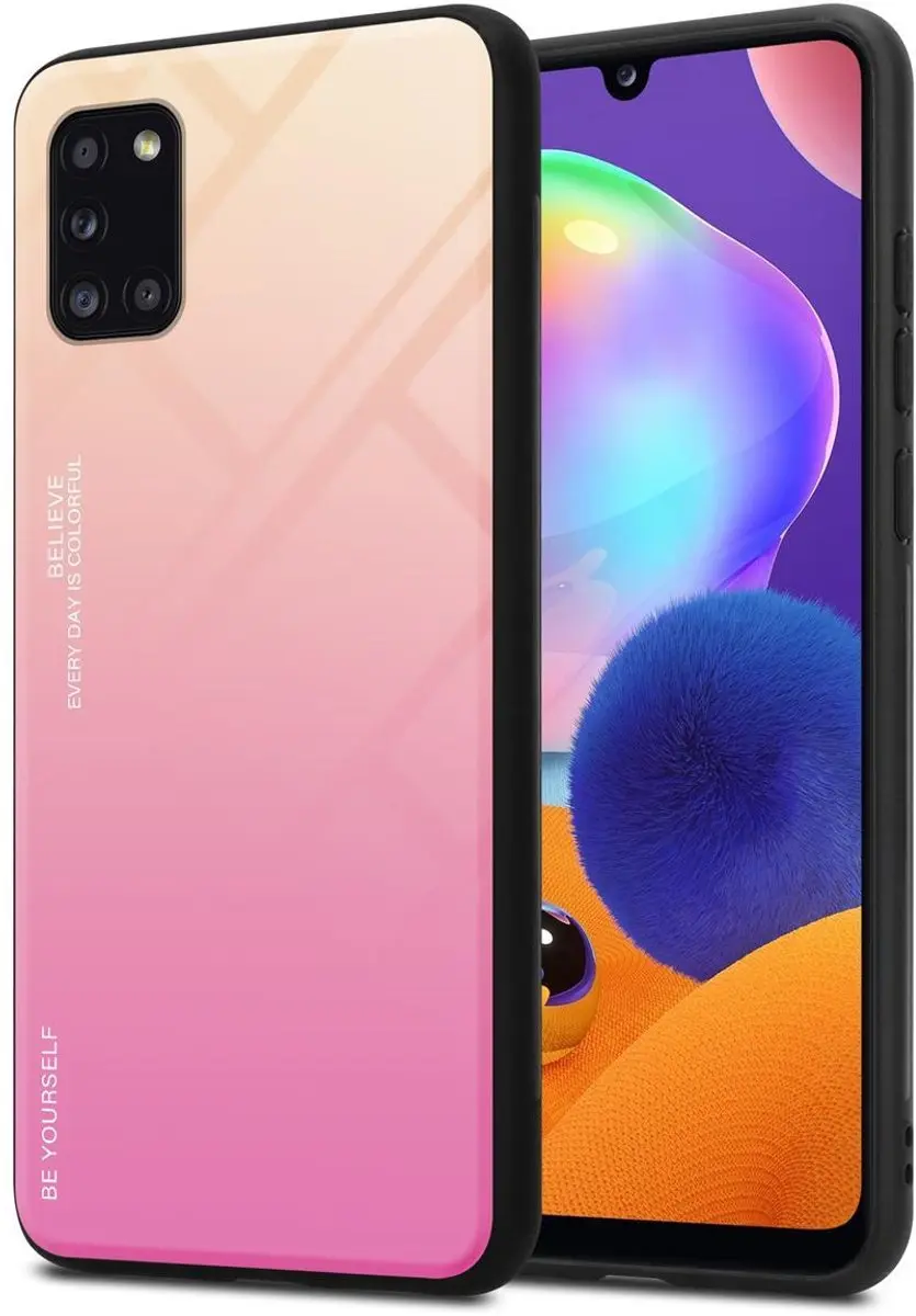 Cadorabo Hoesje geschikt voor Samsung Galaxy A31 in GEEL