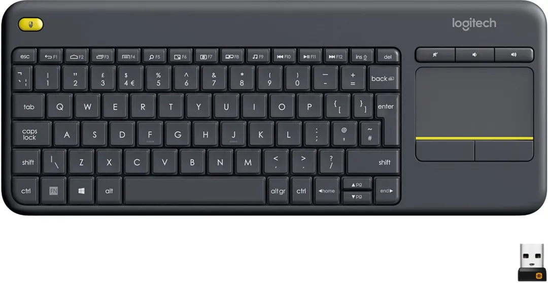 Logitech K400 Plus Draadloos Toetsenbord - Zwart