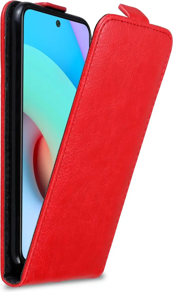 Cadorabo Hoesje geschikt voor Xiaomi RedMi 10 in APPEL ROOD