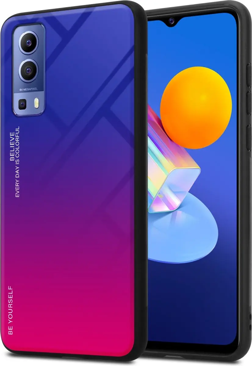 Cadorabo Hoesje geschikt voor Vivo Y52 5G / Y72 5G in PAARS