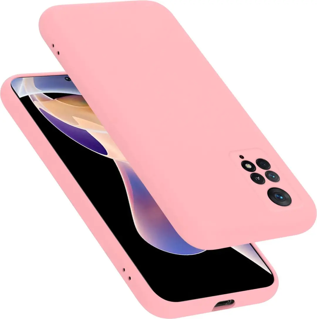 Cadorabo Hoesje geschikt voor Xiaomi RedMi NOTE 11 PRO 4G / 5G in LIQUID ROZE