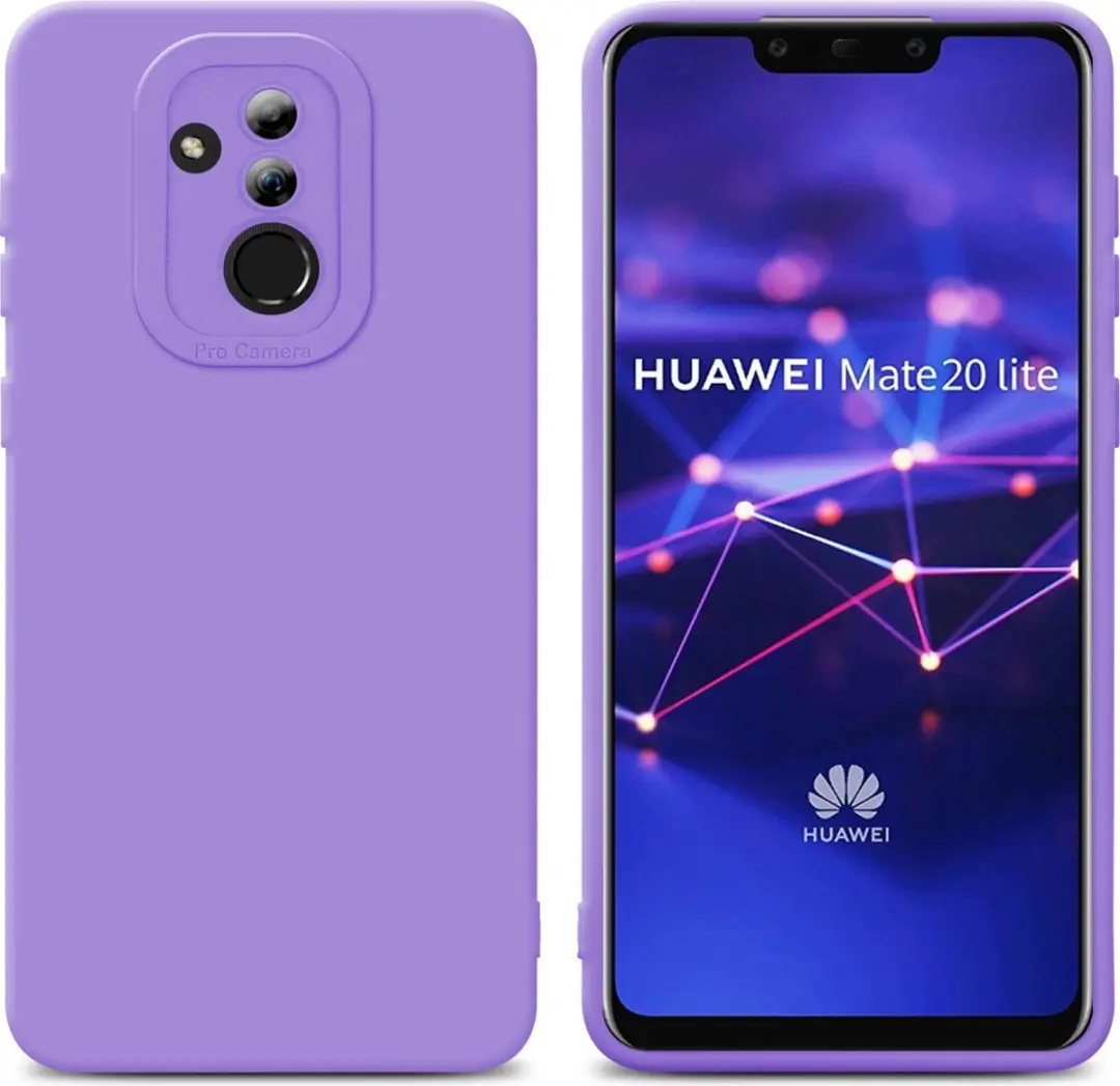 Cadorabo Hoesje geschikt voor Huawei MATE 20 LITE in FLUID LICHT PAARS