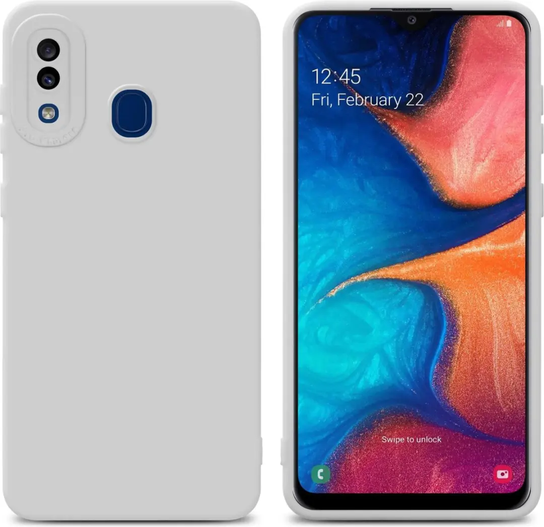 Cadorabo Hoesje geschikt voor Samsung Galaxy A20 / A30 / M10s in FLUID WIT