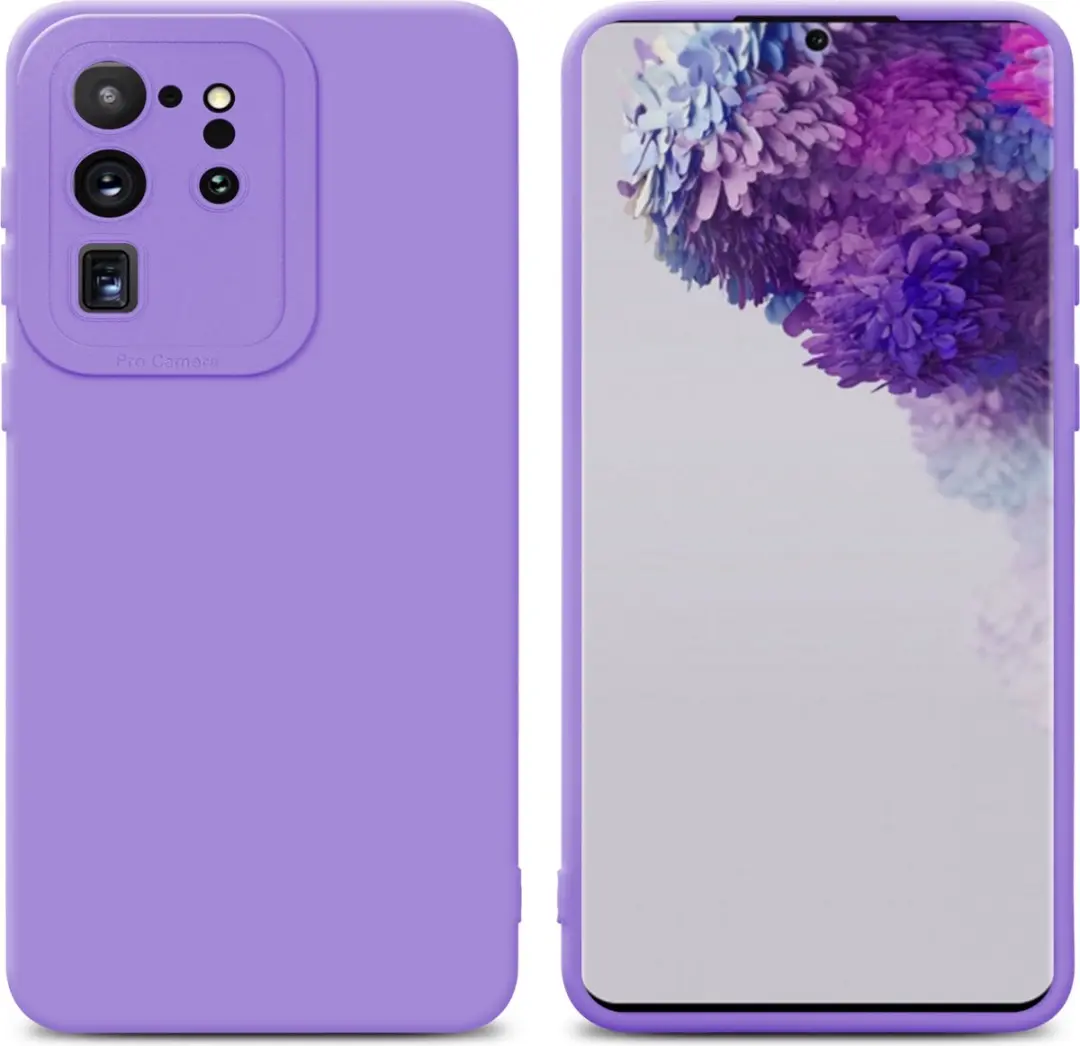 Cadorabo Hoesje geschikt voor Samsung Galaxy S20 ULTRA in FLUID LICHT PAARS