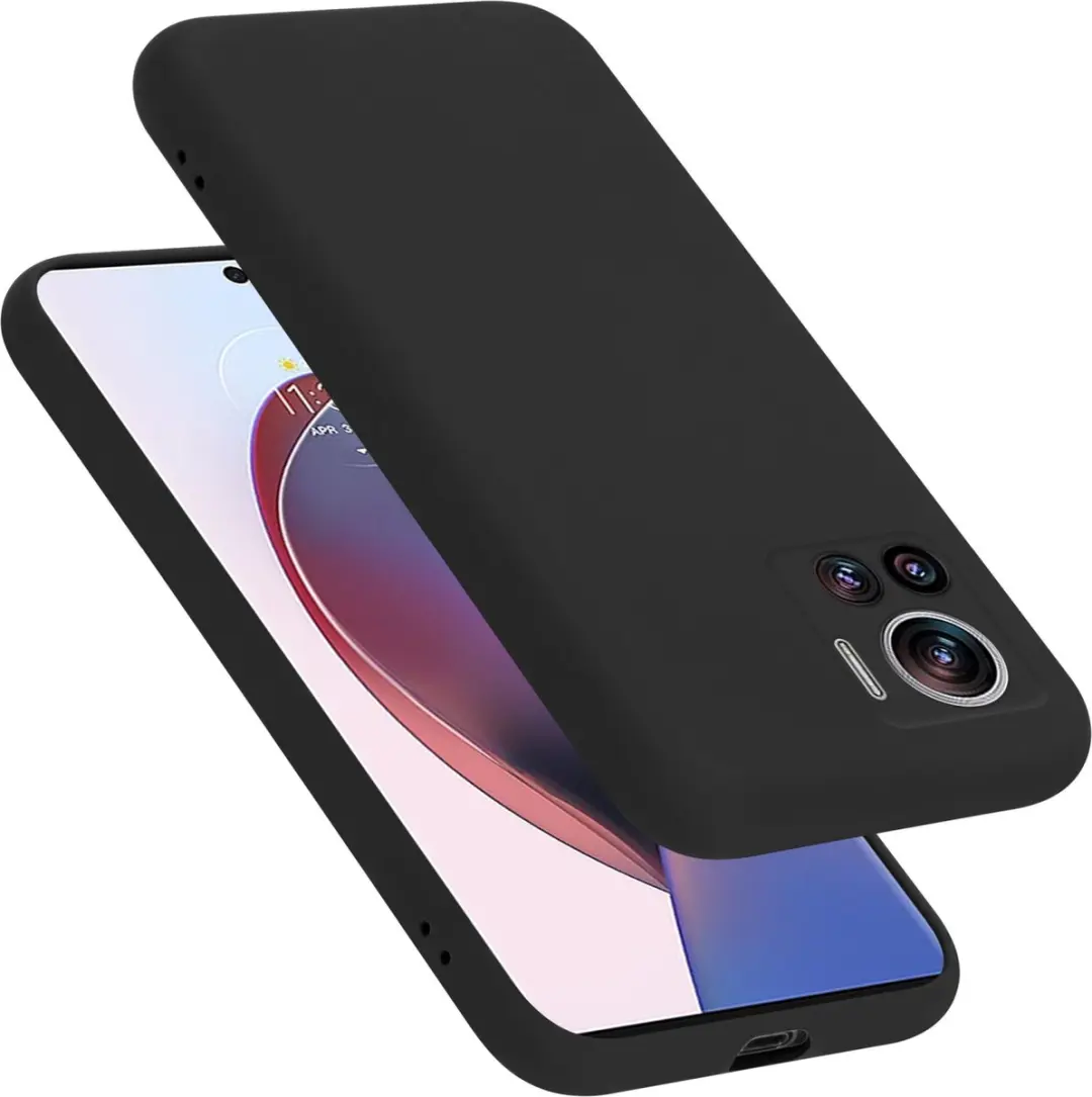 Cadorabo Hoesje geschikt voor Motorola EDGE 30 ULTRA / X30 PRO in LIQUID ZWART