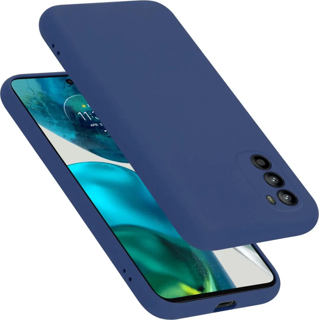 Cadorabo Hoesje geschikt voor Motorola MOTO G52 4G / G82 5G in LIQUID BLAUW