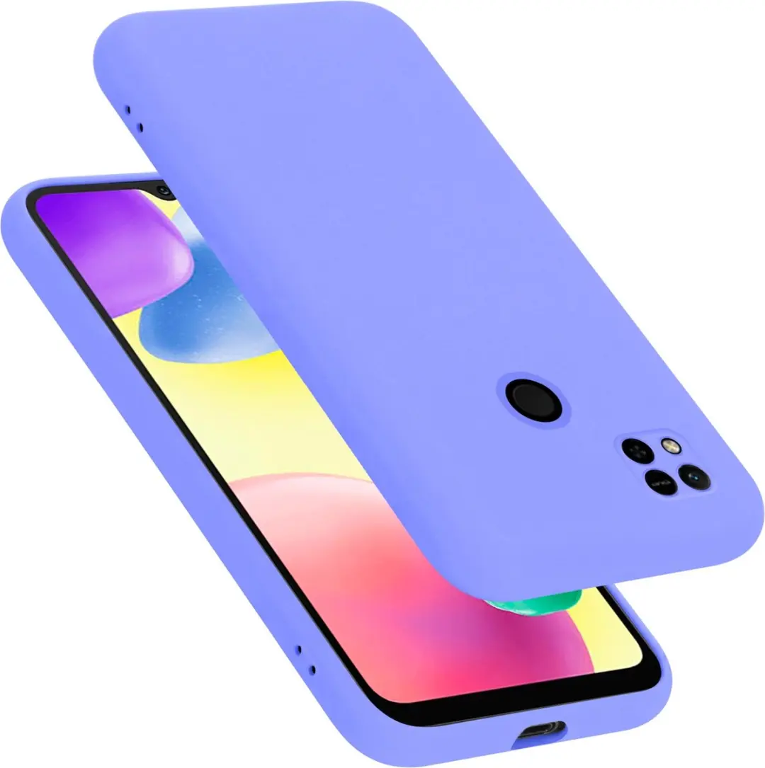Cadorabo Hoesje geschikt voor Xiaomi RedMi 9C / RedMi 10A in LIQUID LICHT PAARS