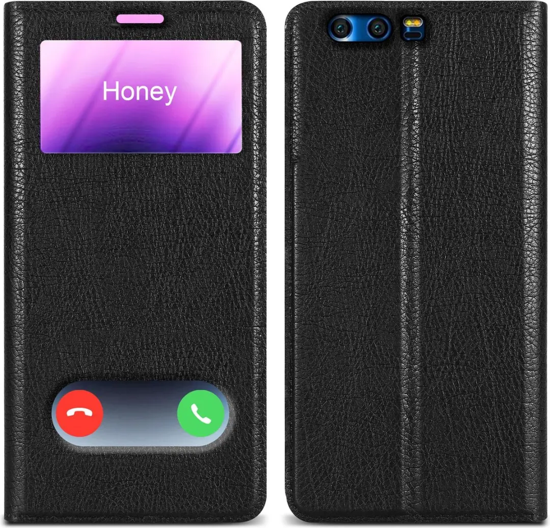 Cadorabo Hoesje geschikt voor Honor 9 in KOMEET ZWART