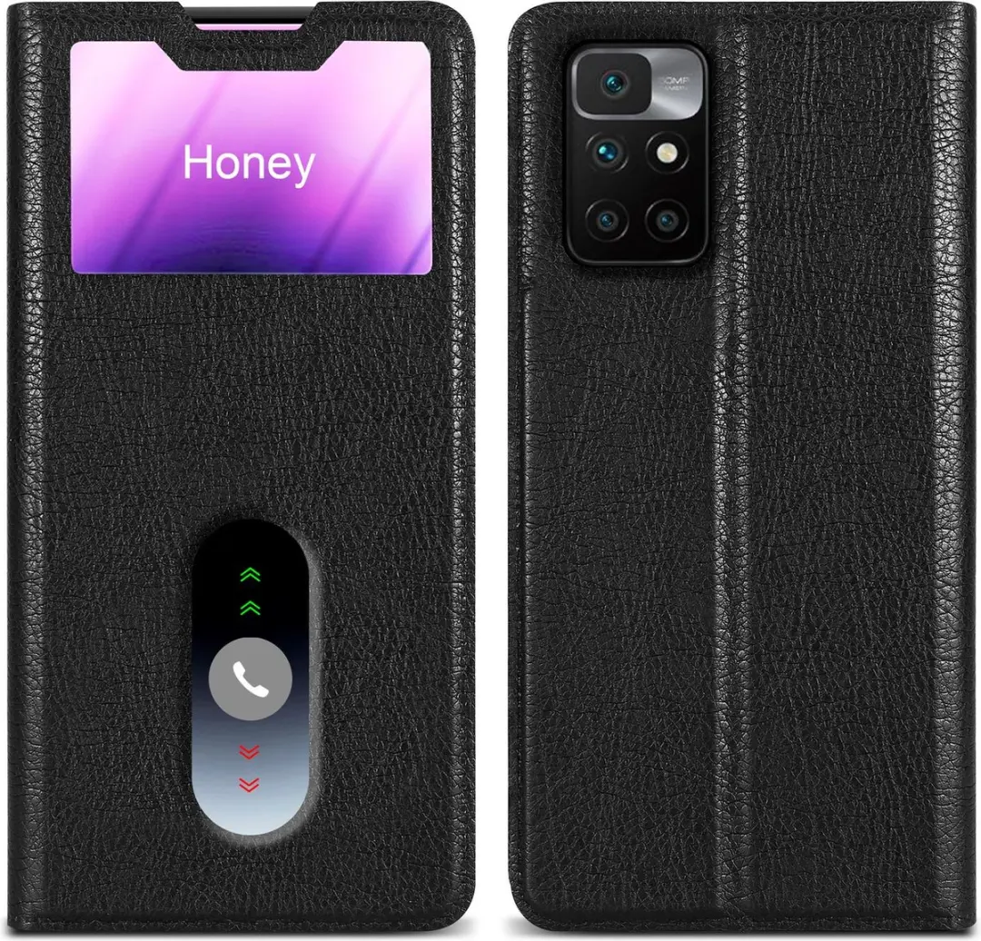 Cadorabo Hoesje geschikt voor Xiaomi RedMi 10 in KOMEET ZWART