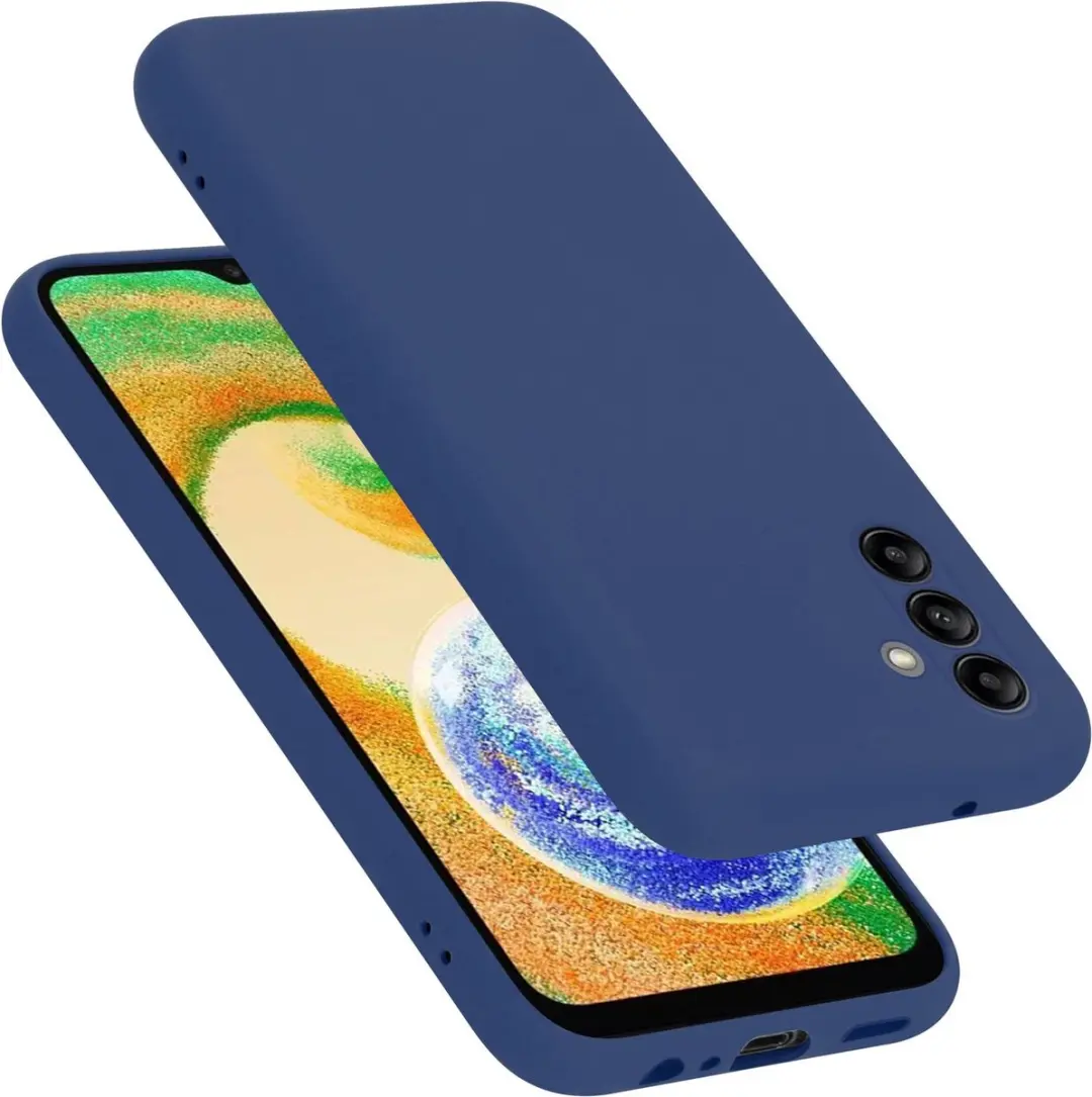 Cadorabo Hoesje geschikt voor Samsung Galaxy A04s in LIQUID BLAUW