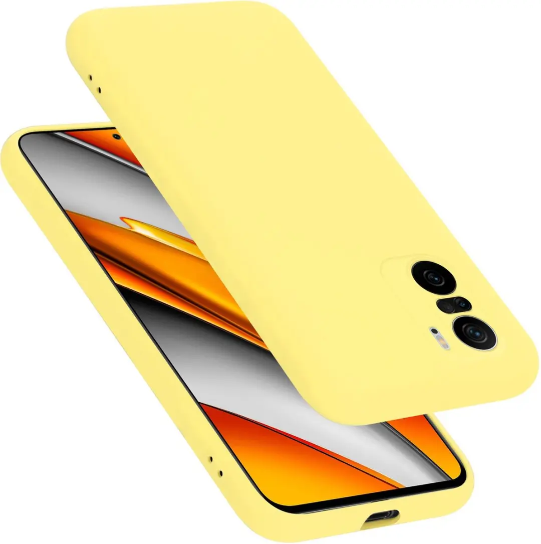 Cadorabo Hoesje geschikt voor Xiaomi Mi 11i / POCO F3 in LIQUID GEEL