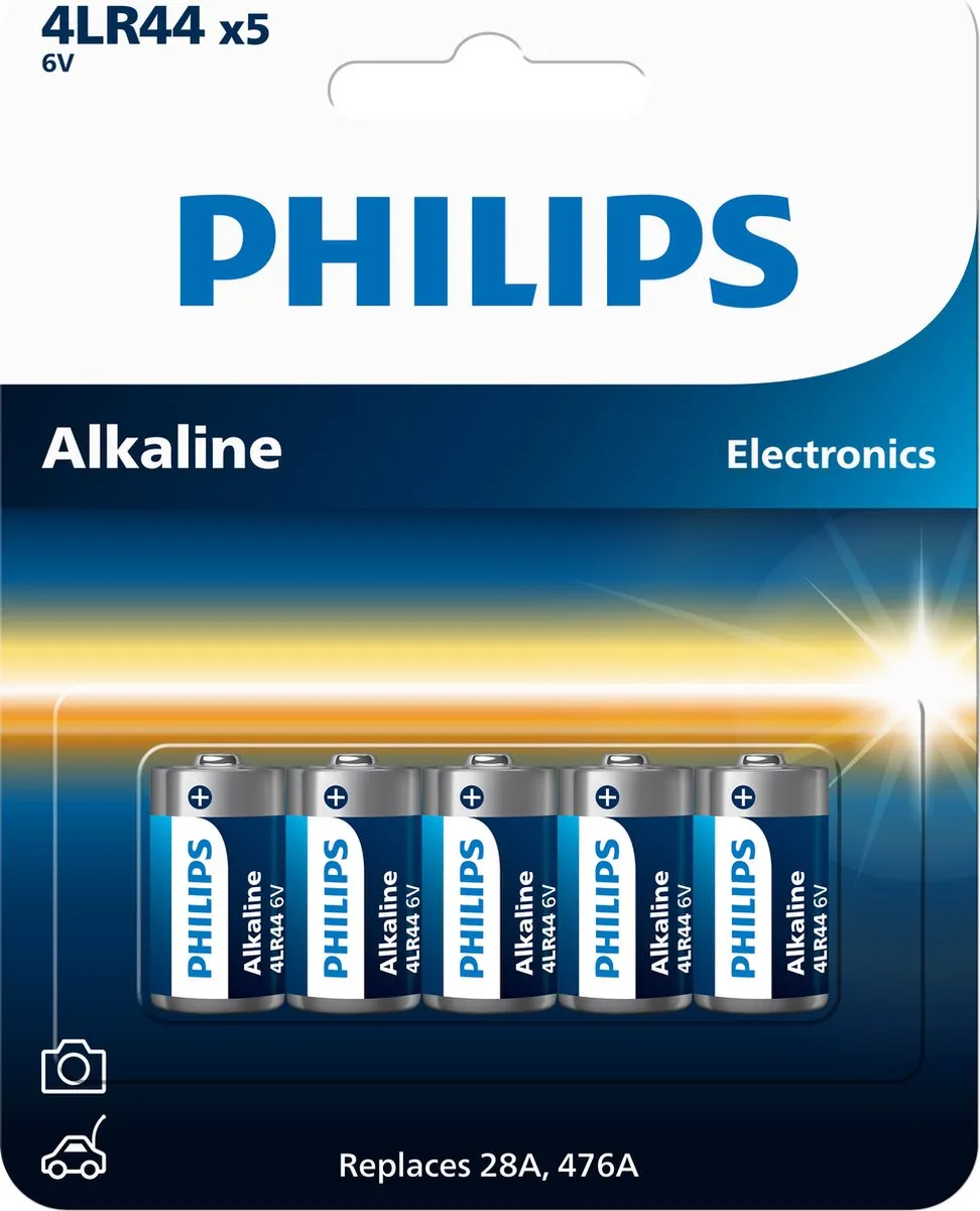 Philips 4LR44 Alkaline Batterij