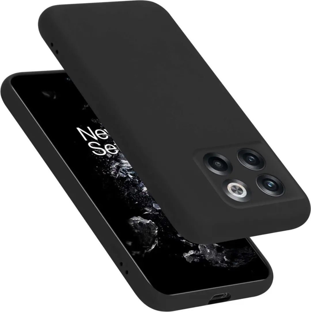 Cadorabo Hoesje geschikt voor OnePlus 10T / ACE PRO in LIQUID ZWART