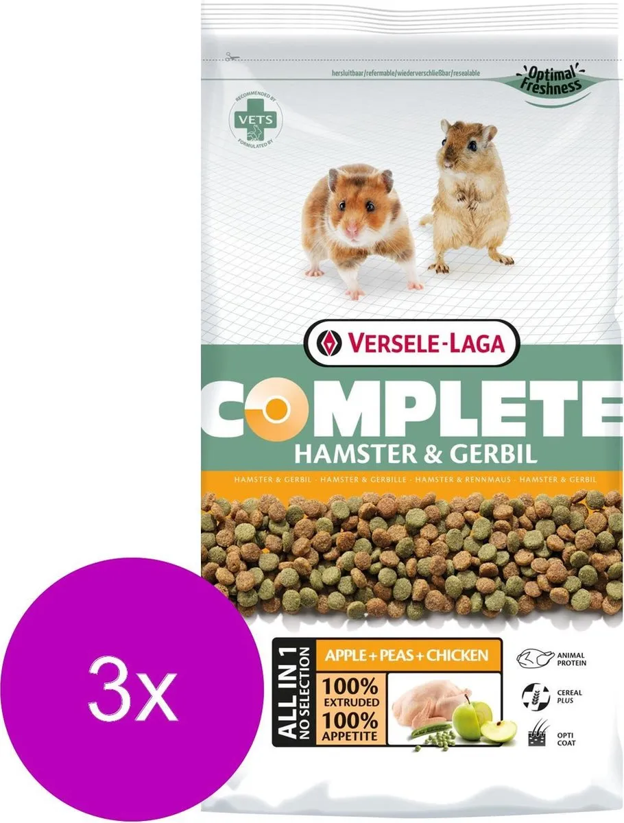 Versele-Laga Complete Hamster & Gerbil 3x2kg