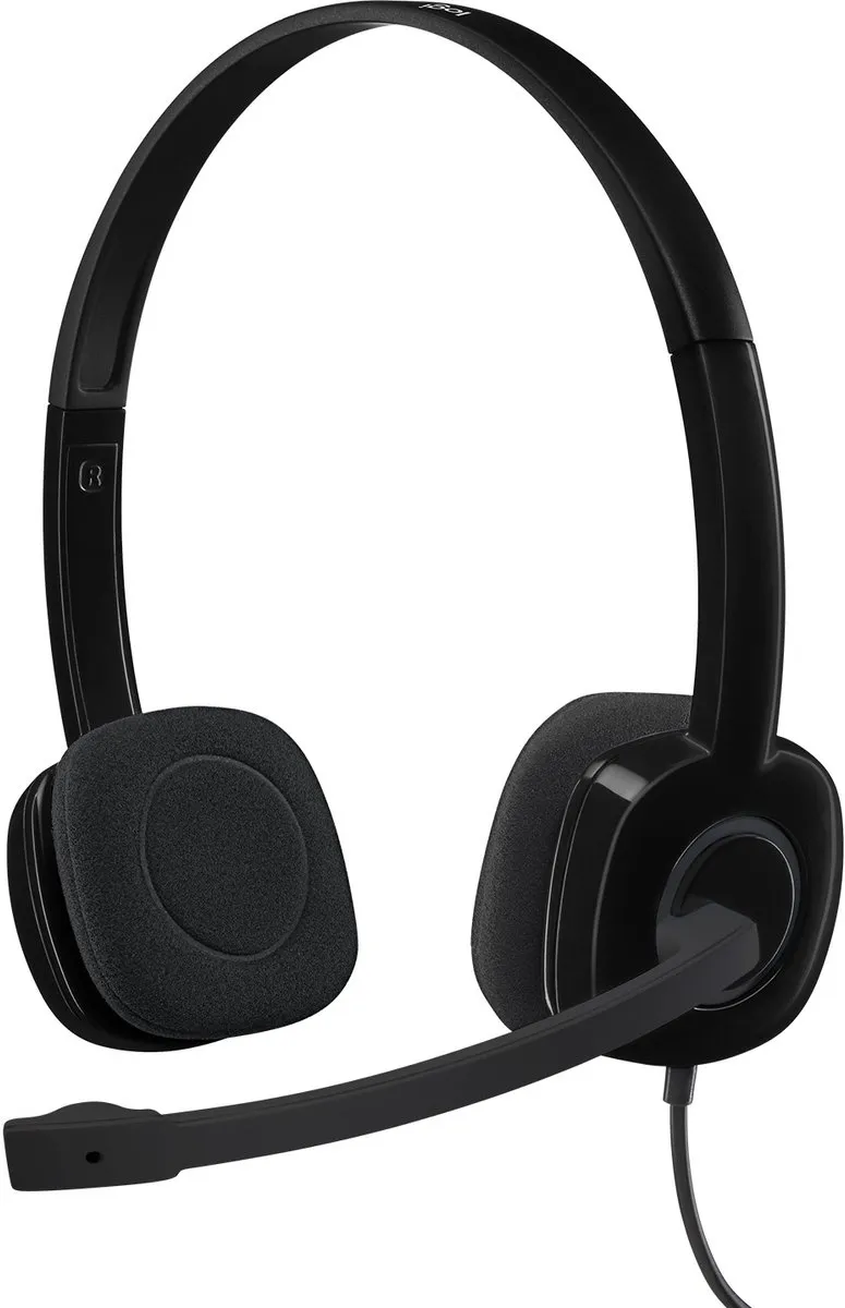 Logitech H151 Headset - Noise Cancelling Microfoon - Zwart