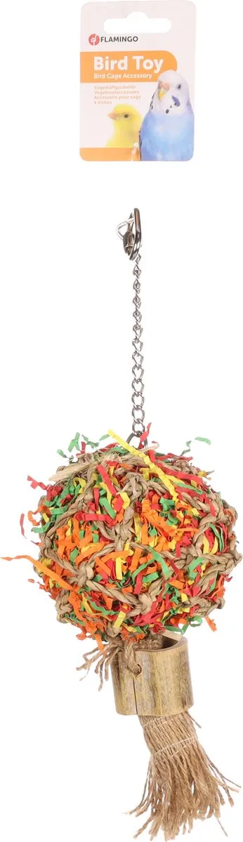 Flamingo Vogelspeelgoed Boeket Papier Klein - 10x9x36cm - Multicolor