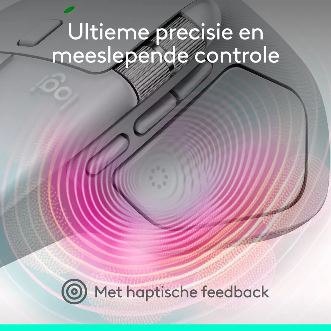 Logitech MX Master 4 Draadloze Muis - Rechtshandig - Mac - Zilver