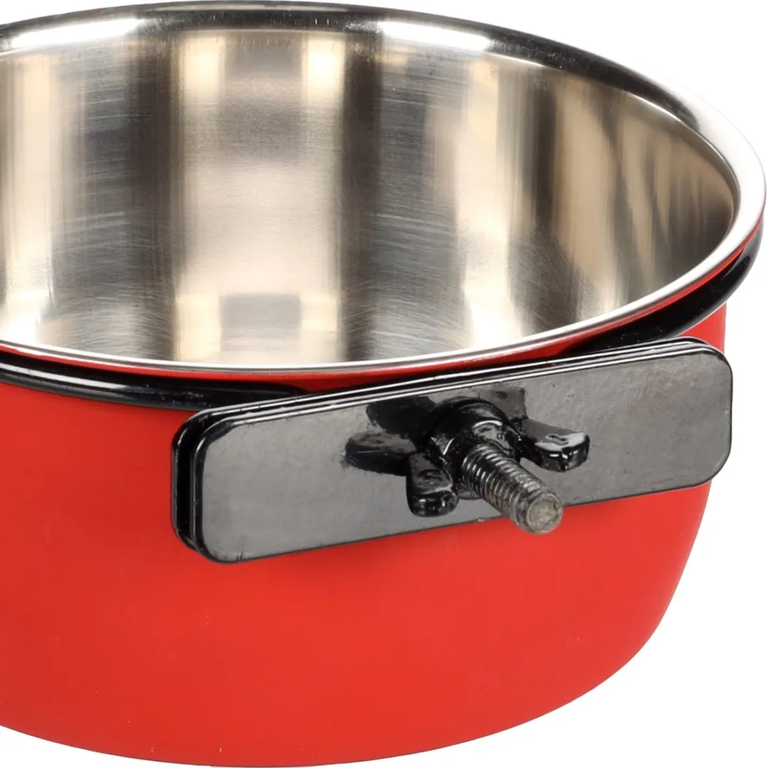 Flamingo Avaro Eet- en Drinkpot 13cm - 580ml - Rood/Zwart