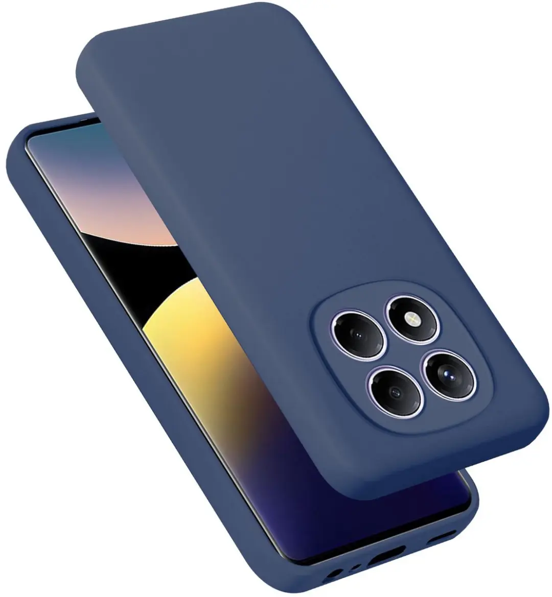 Cadorabo Hoesje geschikt voor Xiaomi Redmi Note 14 Pro 4G in LIQUID BLAUW