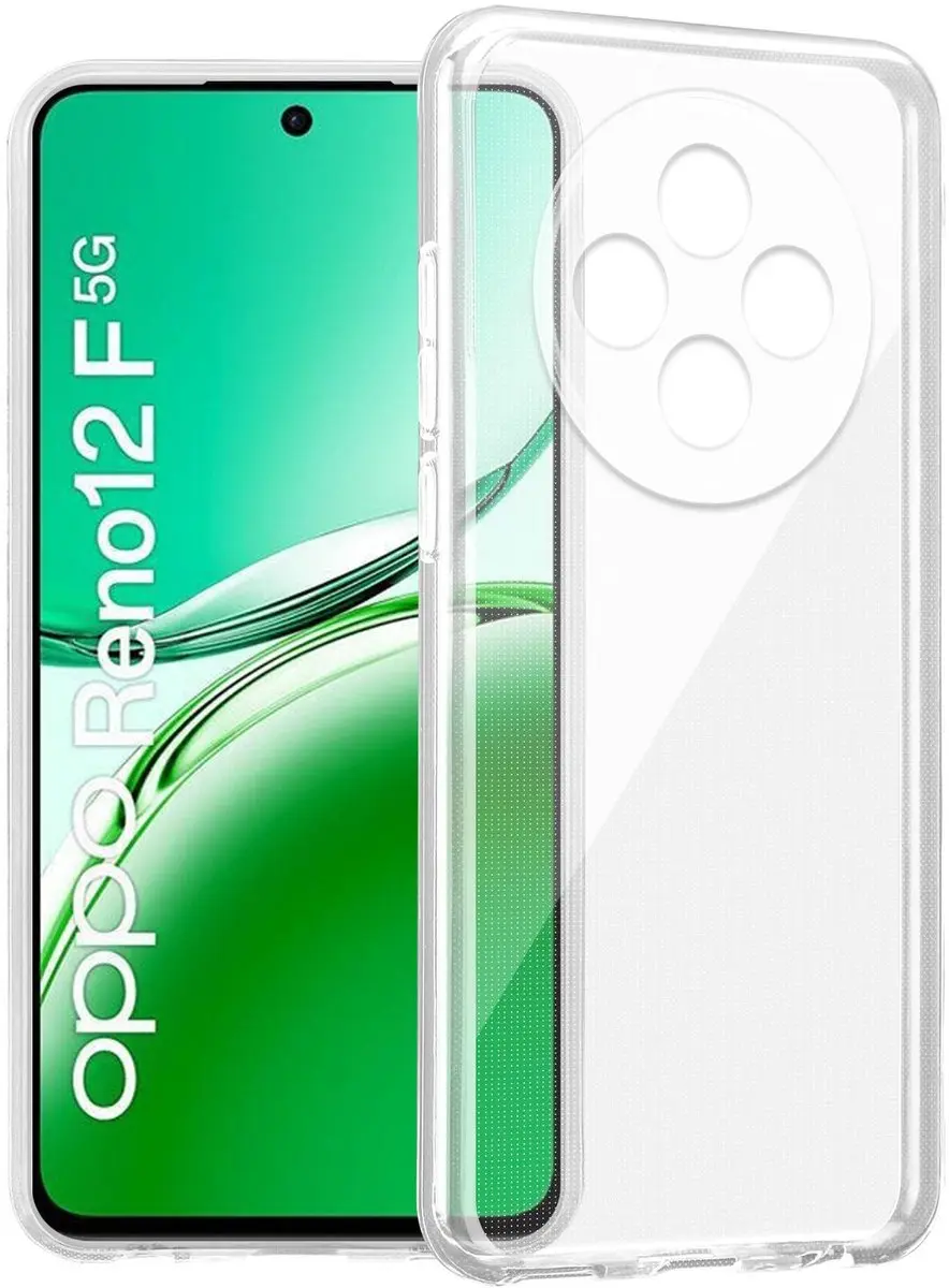Cadorabo Hoesje geschikt voor OPPO Reno 12 FS / Reno 12 F 5G in VOLLEDIG TRANSPA