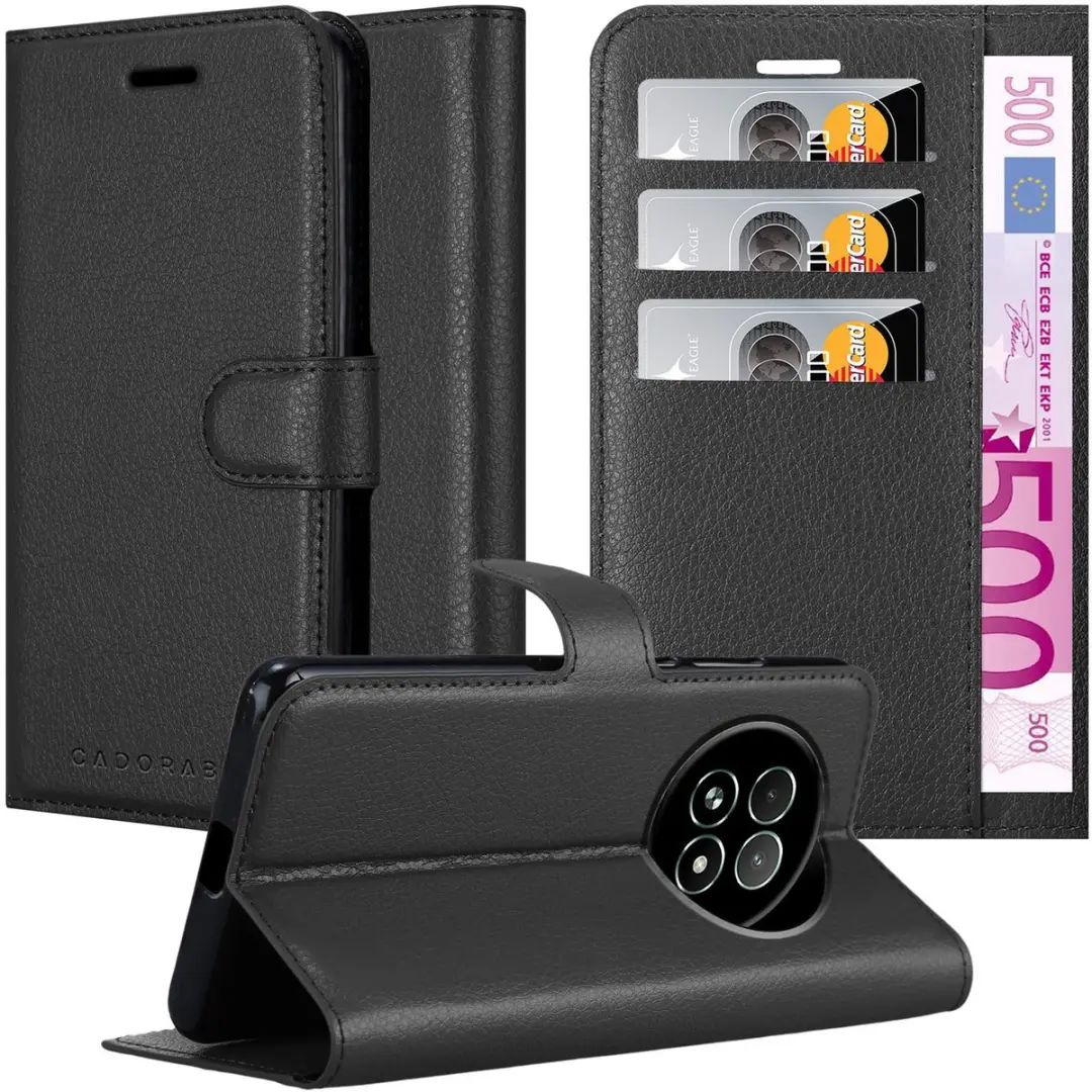 Cadorabo Hoesje geschikt voor Realme 13 in PHANTOM ZWART