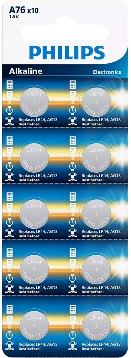 Philips AG13/LR44 Knoopcellen