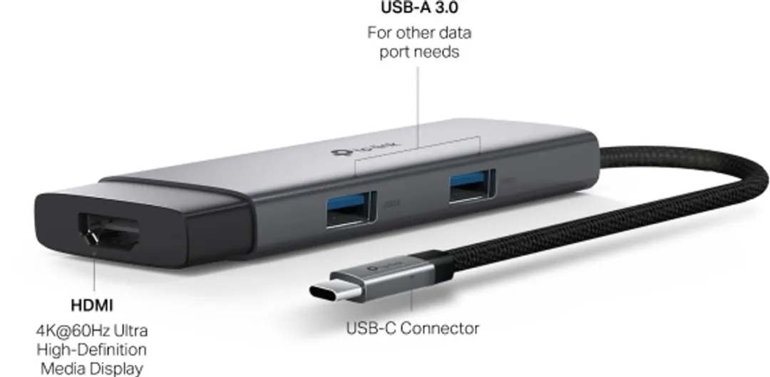 TP-Link UH5020C USB-C Hub - Grijs