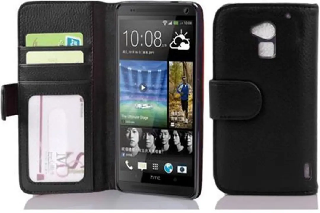 Cadorabo Hoesje geschikt voor HTC ONE MAX T6 in ZWARTE OXIDE