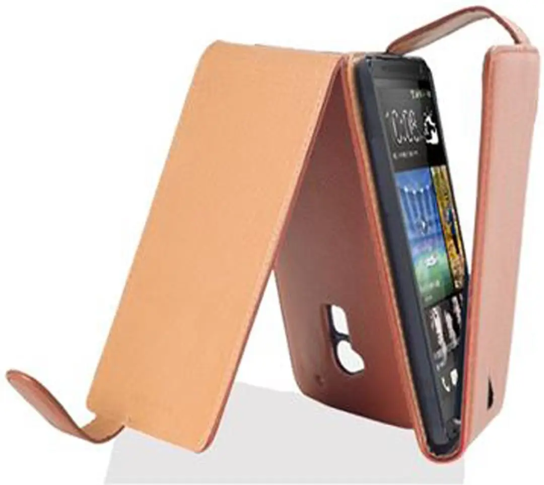 Cadorabo Hoesje geschikt voor HTC ONE MAX T6 in COGNAC BRUIN