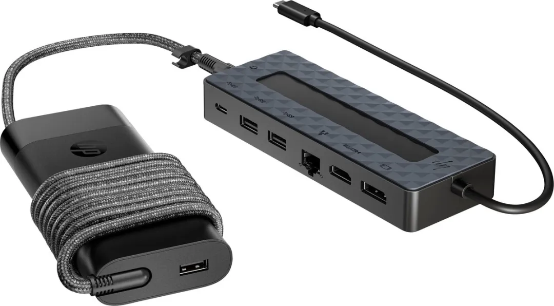 HP 9H0H9AA#ABB USB-C Hub & Lader - Zwart