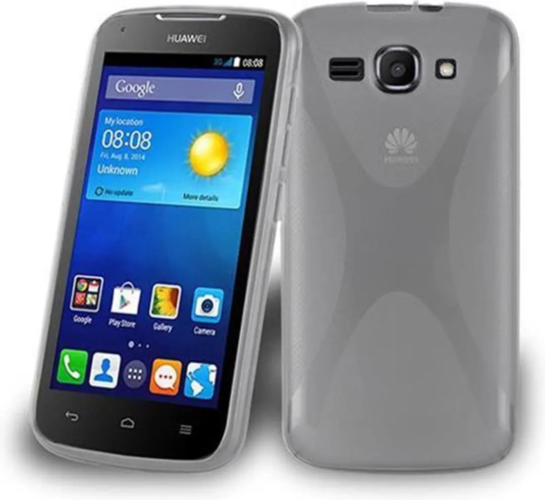 Cadorabo Hoesje geschikt voor Huawei ASCEND Y520 in SEMI-TRANSPARANT