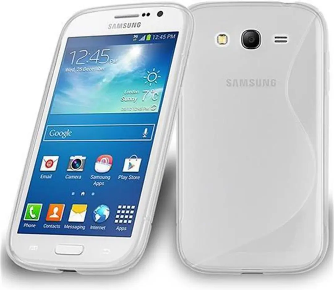Cadorabo Hoesje geschikt voor Samsung Galaxy GRAND 3 in SEMI-TRANSPARANT
