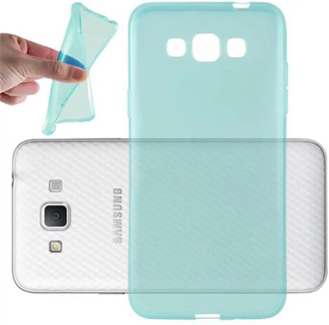 Cadorabo Hoesje geschikt voor Samsung Galaxy GRAND 3 in TRANSPARANT BLAUW