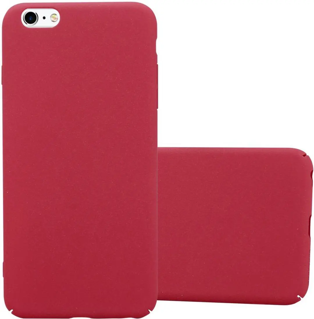 Cadorabo Hoesje geschikt voor Apple iPhone 6 PLUS / 6S PLUS in FROSTY ROOD