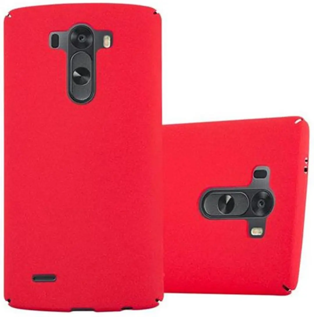 Cadorabo Hoesje geschikt voor LG G3 in FROSTY ROOD
