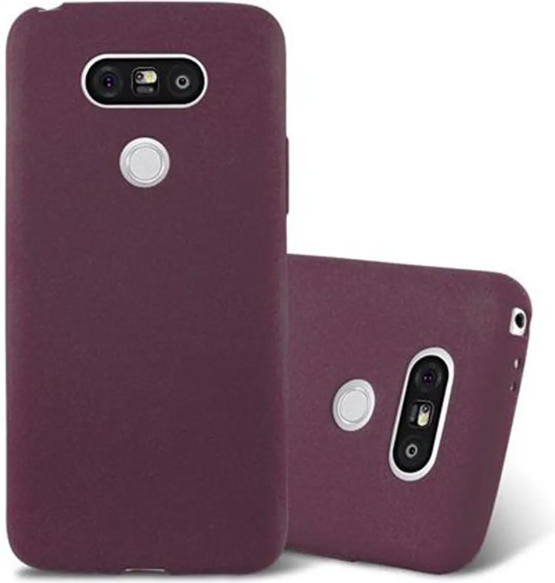 Cadorabo Hoesje geschikt voor LG G5 in FROST BORDEAUX PAARS
