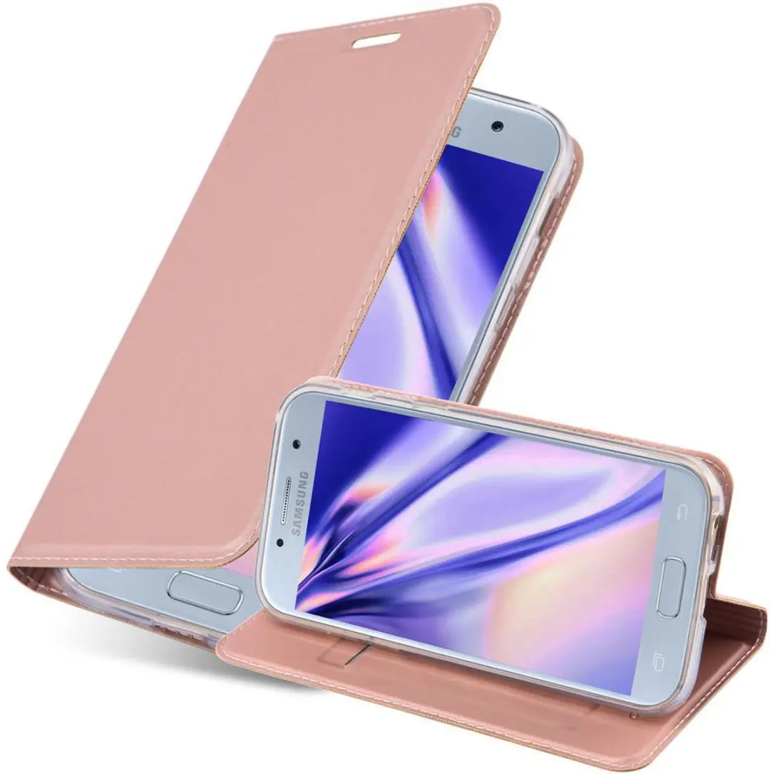 Cadorabo Hoesje geschikt voor Samsung Galaxy A5 2017 in CLASSY ROSE GOUD