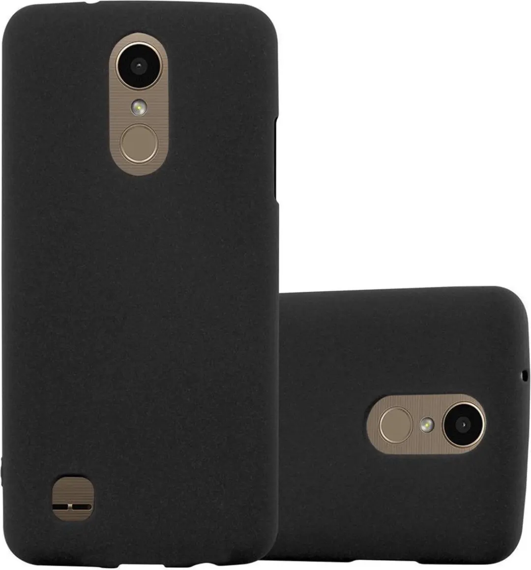 Cadorabo Hoesje geschikt voor LG K10 2017 US Version in FROST ZWART