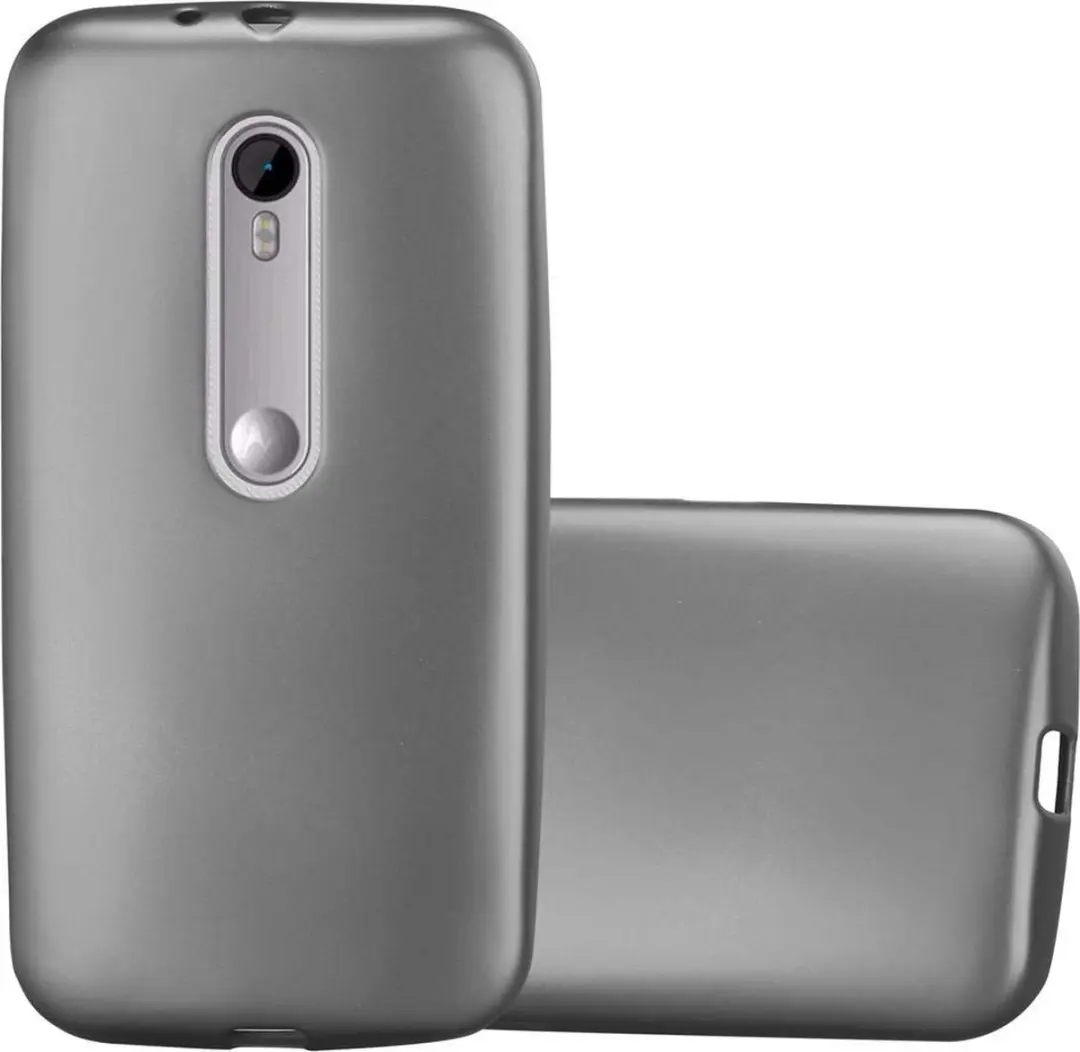 Cadorabo Hoesje geschikt voor Motorola MOTO G3 in METALLIC GRIJS