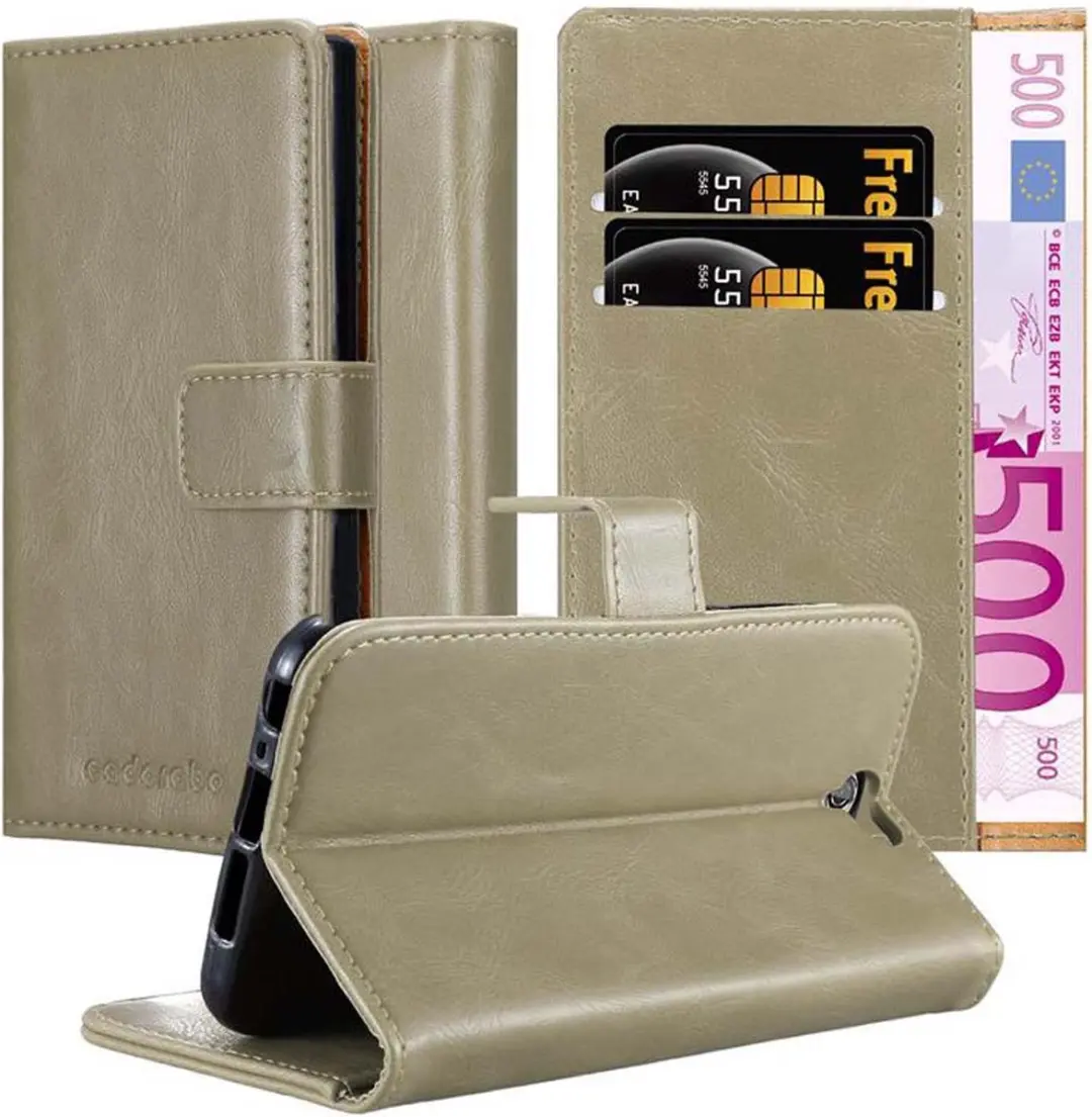 Cadorabo Hoesje geschikt voor HTC ONE A9 in CAPPUCCINO BRUIN