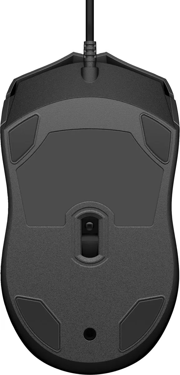 HP 105 Muis - 3 Knoppen - USB-A - Zwart