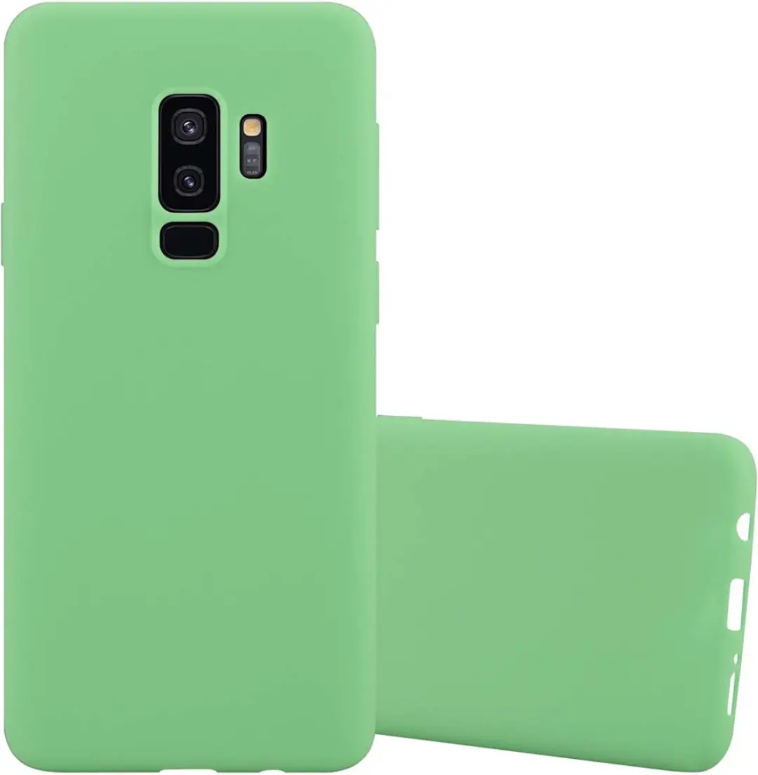 Cadorabo Hoesje geschikt voor Samsung Galaxy S9 PLUS in CANDY PASTEL GROEN