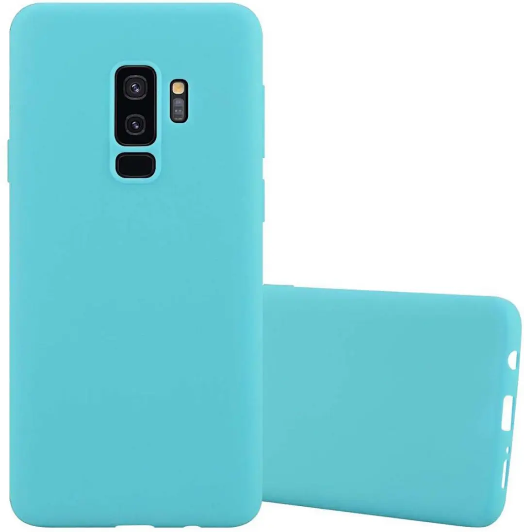 Cadorabo Hoesje geschikt voor Samsung Galaxy S9 PLUS in CANDY BLAUW