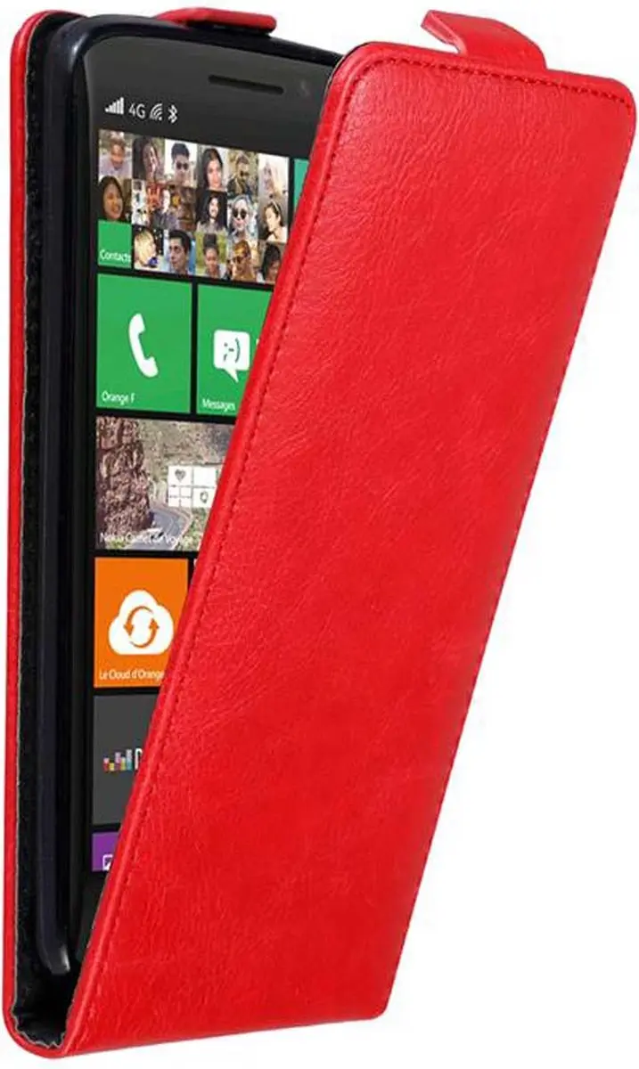 Cadorabo Hoesje geschikt voor Nokia Lumia 929 / 930 in APPEL ROOD