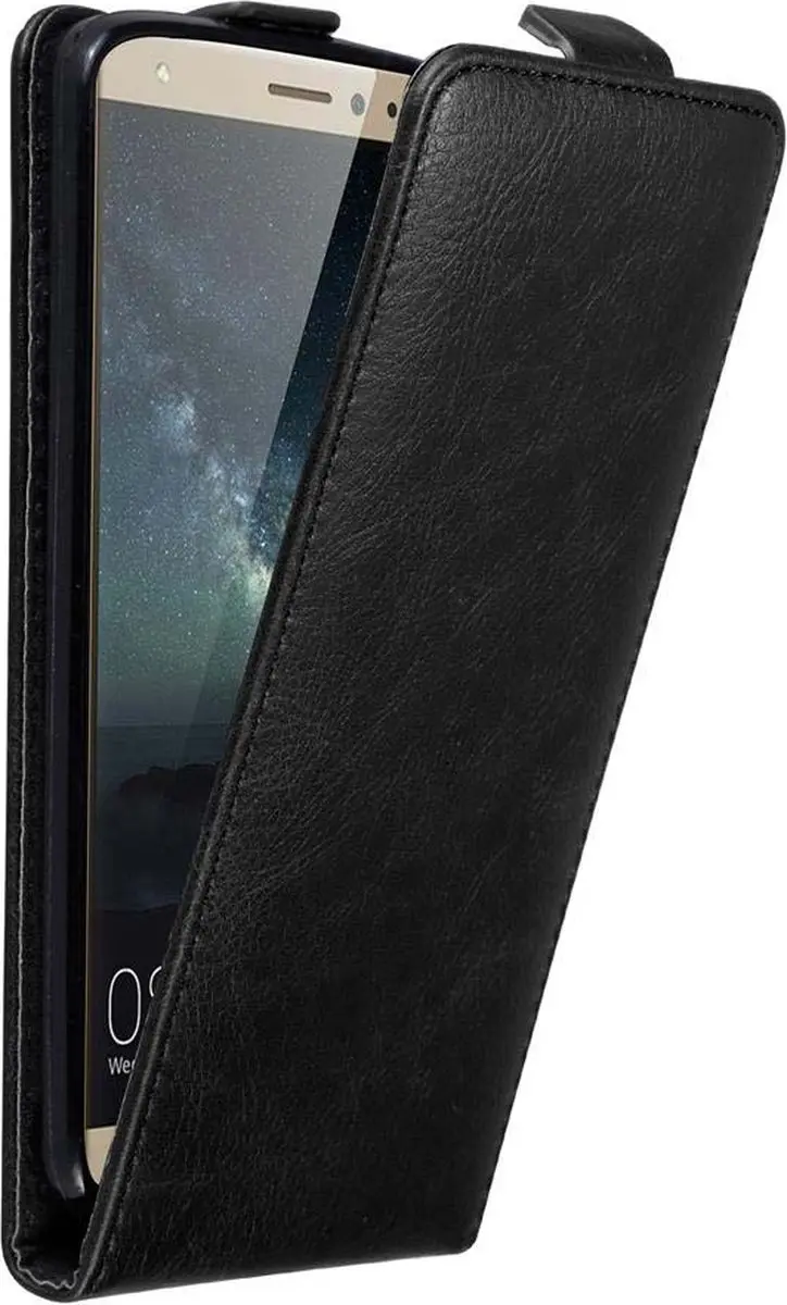 Cadorabo Hoesje geschikt voor Huawei MATE S in ZWARTE NACHT