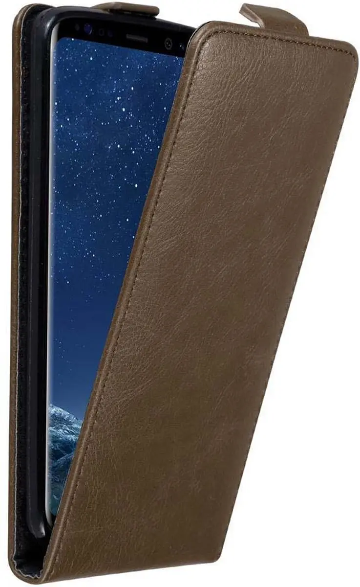 Cadorabo Hoesje geschikt voor Samsung Galaxy S8 in KOFFIE BRUIN
