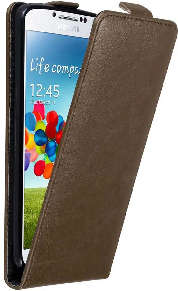 Cadorabo Hoesje geschikt voor Samsung Galaxy S4 in KOFFIE BRUIN